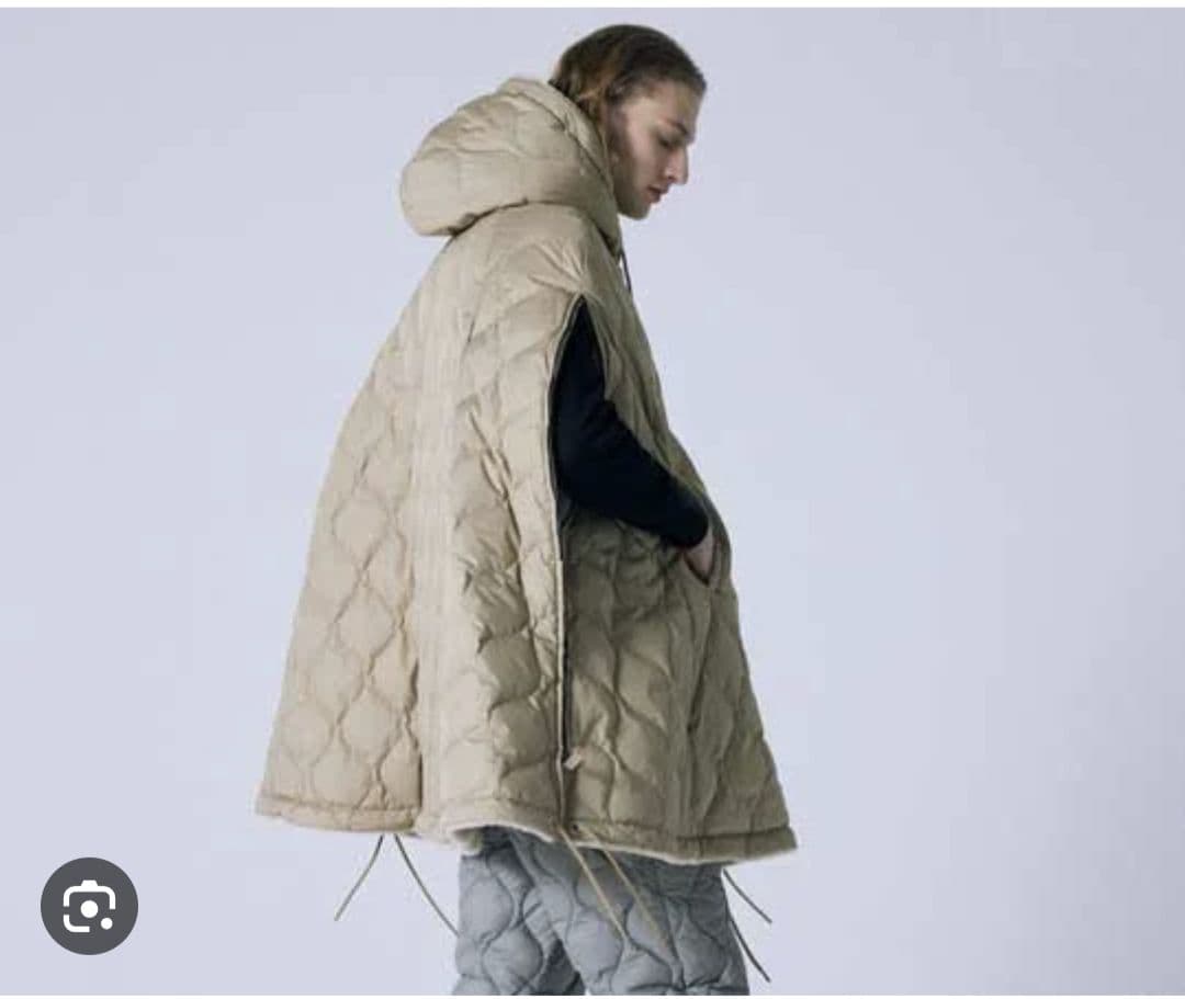 TAIONミリタリー ダウンケープ(TAION-CPML-1)