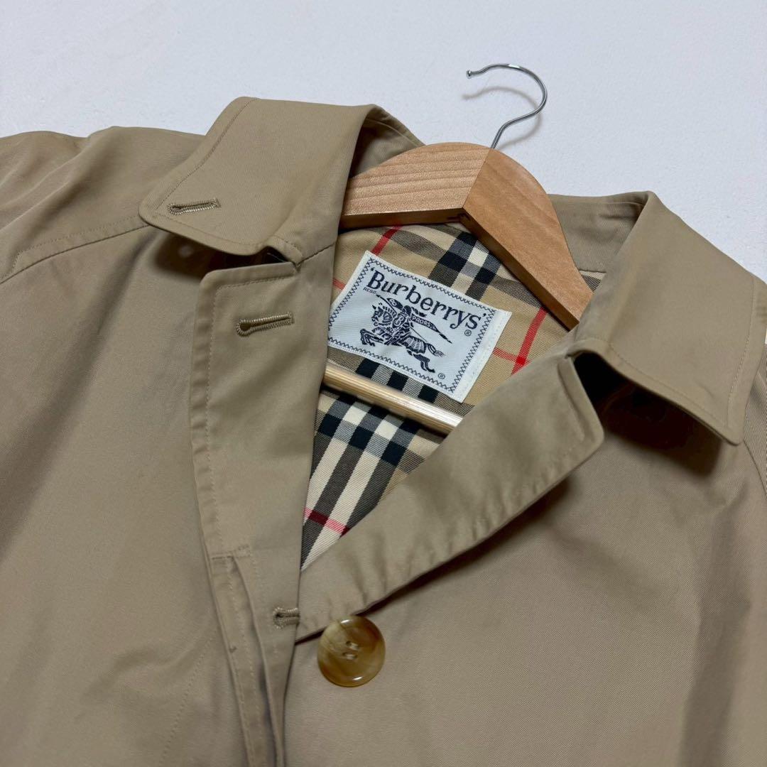良品✨Burberry バーバリー　ステンカラーコート　ノバチェック　9AB2