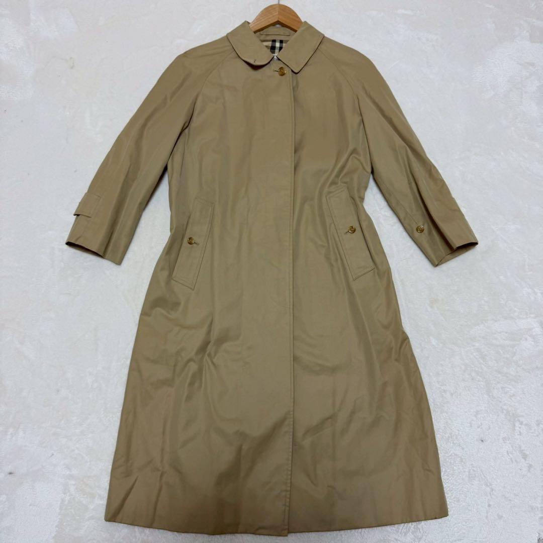 良品✨Burberry バーバリー　ステンカラーコート　ノバチェック　9AB2
