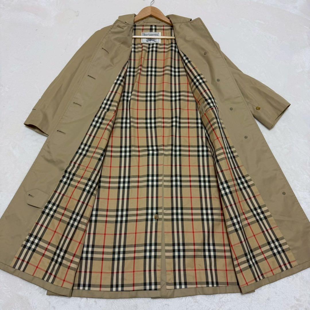 良品✨Burberry バーバリー　ステンカラーコート　ノバチェック　9AB2
