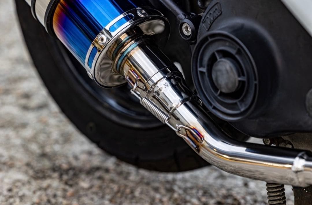 新製品 アドレスV50 (CA4BA ) HMS製 B2Xマフラー ブルー