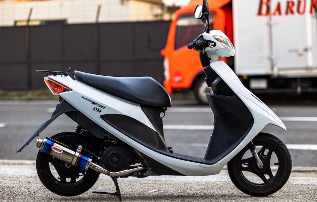 新製品 アドレスV50 (CA4BA ) HMS製 B2Xマフラー ブルー