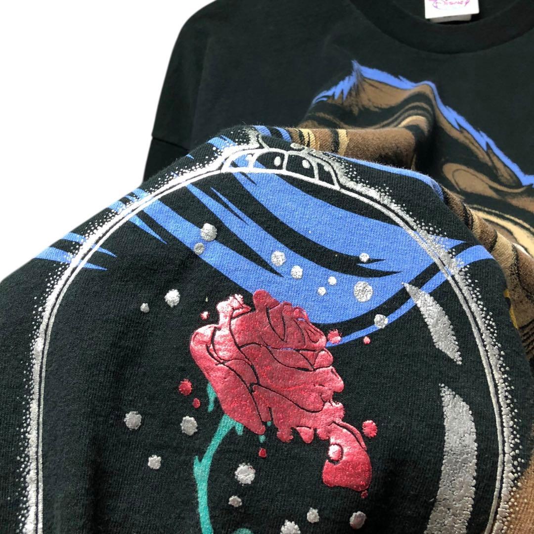 カ*ズ様 90s 美女と野獣 Tシャツ Disney