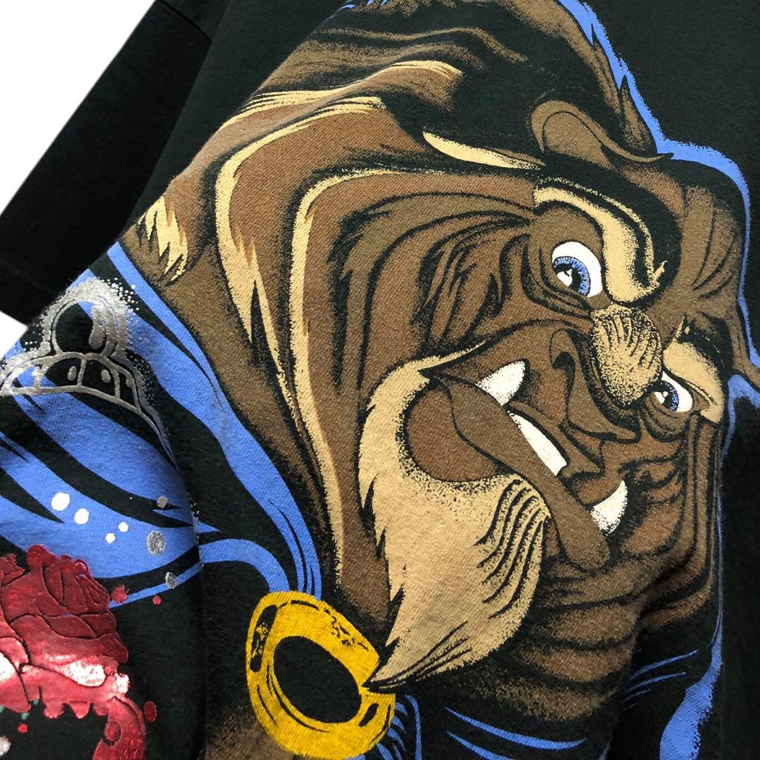 カ*ズ様 90s 美女と野獣 Tシャツ Disney