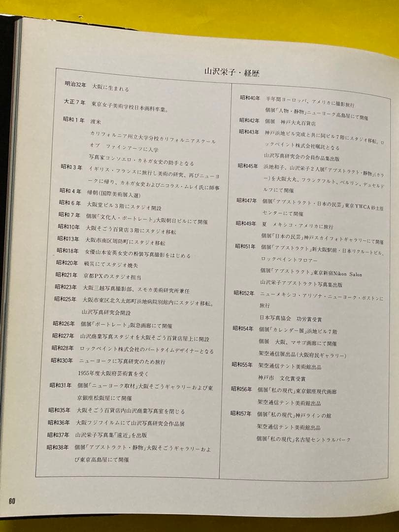 山沢英子　写真集　私の現代