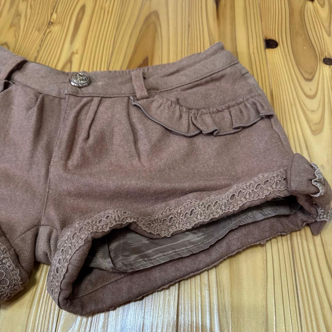 ☆希少☆ LIZ LISA ブラウン フリル付きショートパンツ