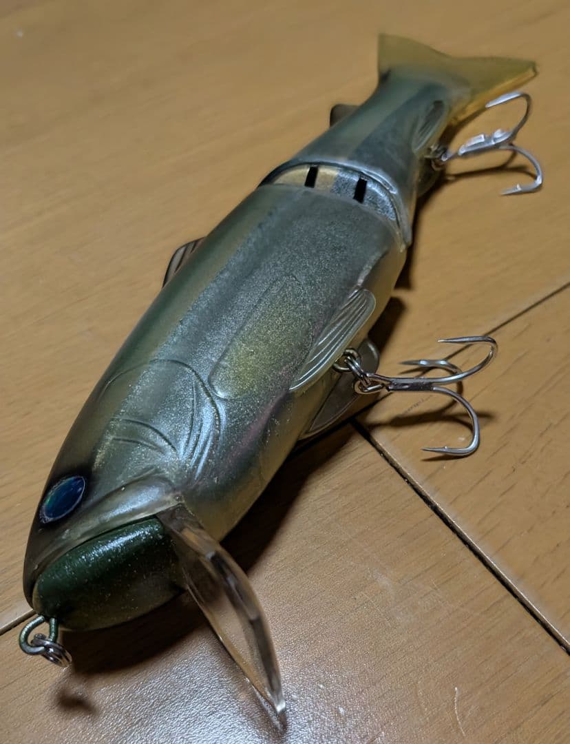 newスライドスイマー　サイレントキラー250改　グリーンシルバーゴールド