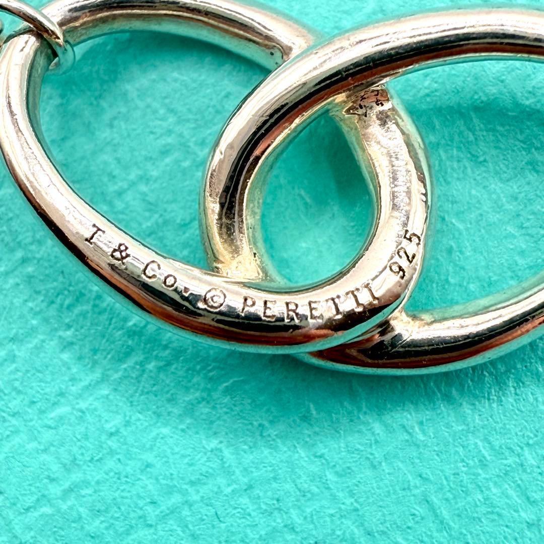 美品 ティファニー ネックレス ダブルループ サークル 40cm シルバー