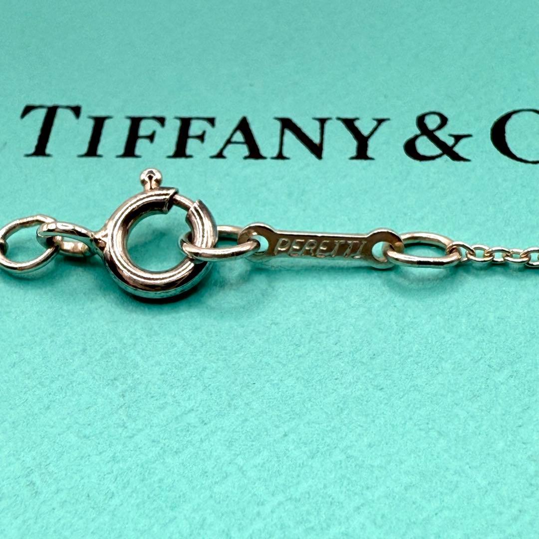 美品 ティファニー ネックレス ダブルループ サークル 40cm シルバー