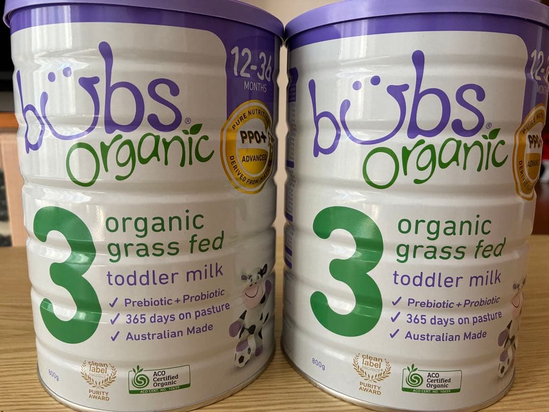 bubs Organic 3 粉ミルク 12-36ヶ月用　バブス　オーガニック