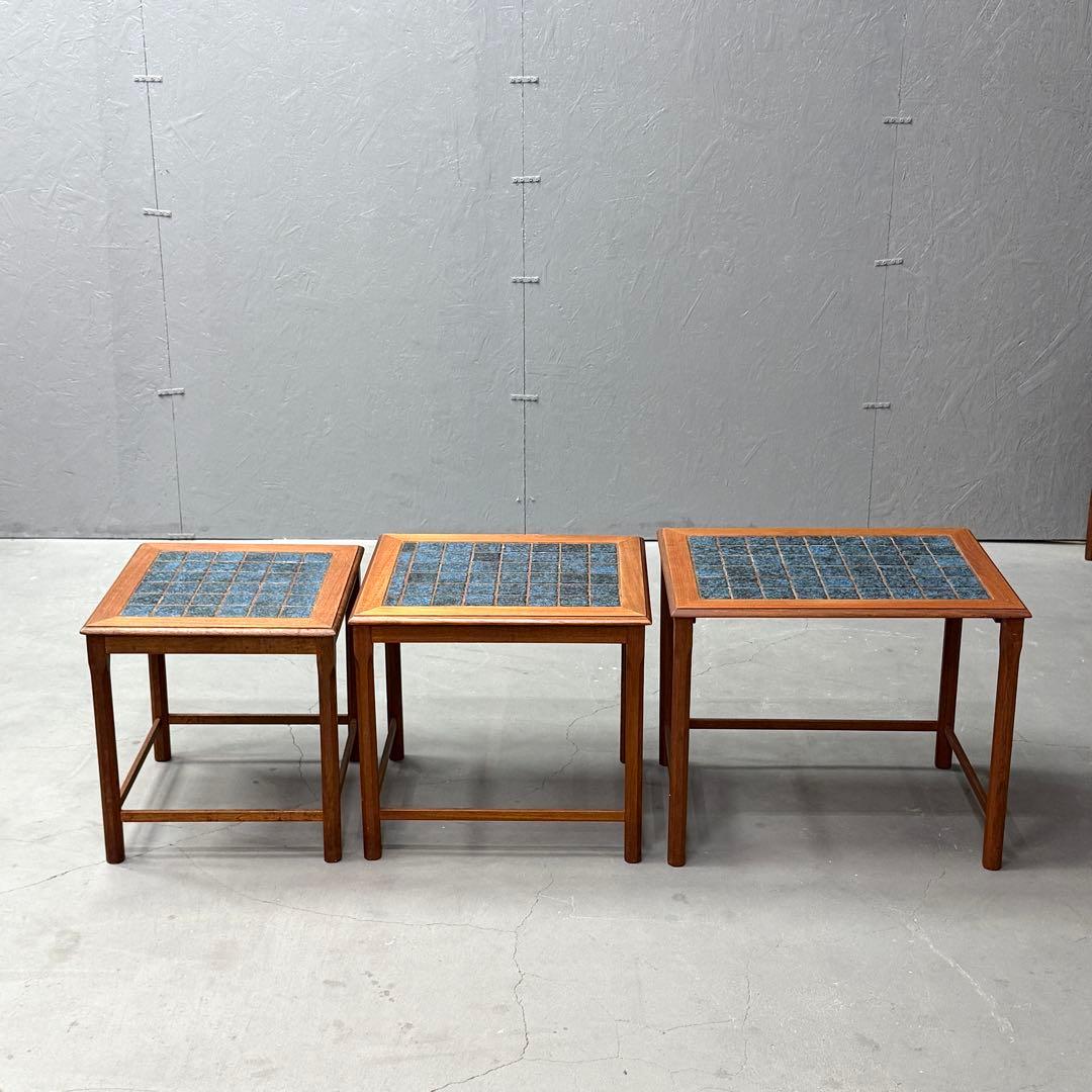 北欧デンマーク ヴィンテージ タイルトップ テストテーブル (502)