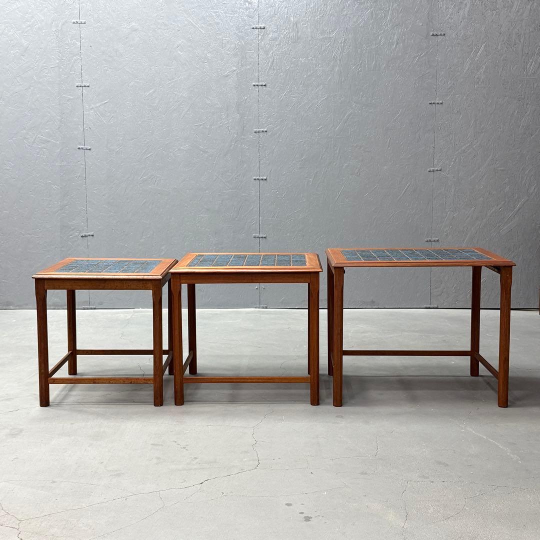 北欧デンマーク ヴィンテージ タイルトップ テストテーブル (502)