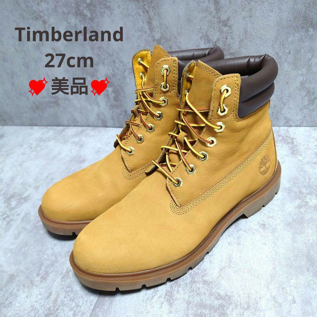 美品 Timberland 6インチプレミアムブーツ 27cm イエローブーツ