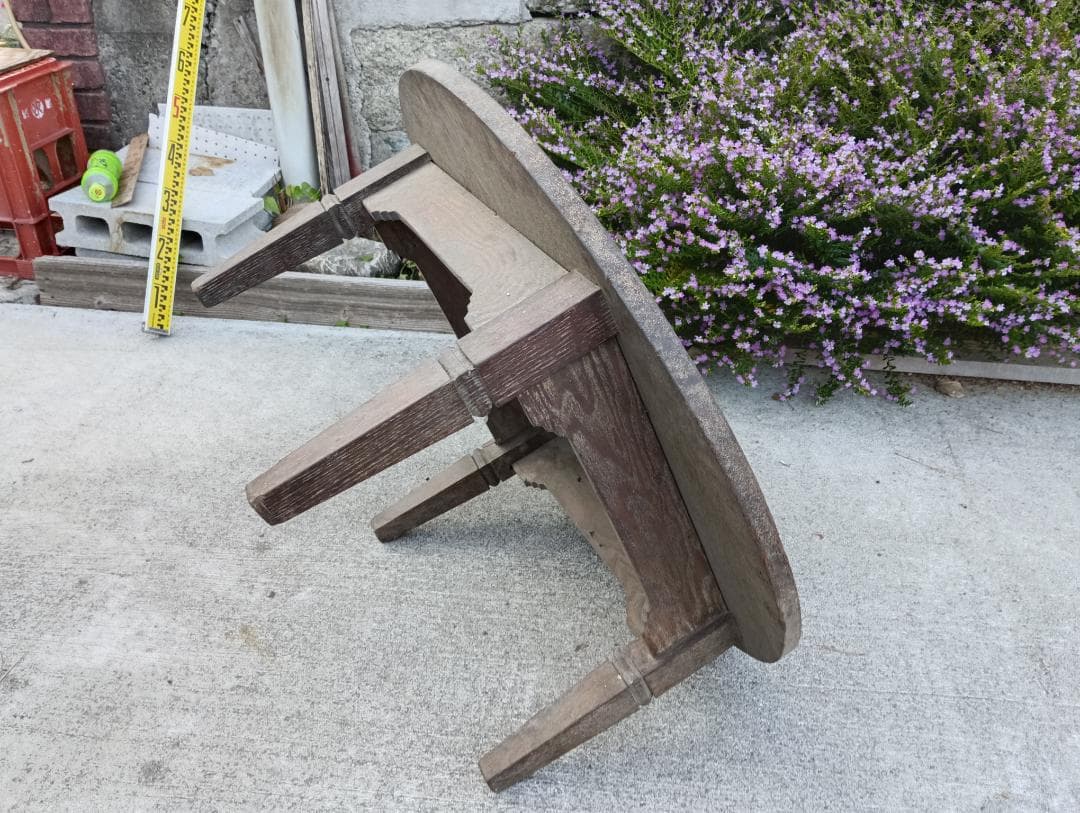 木製「茶ぶだい」　珍品　骨董品　コレクション　インテリア