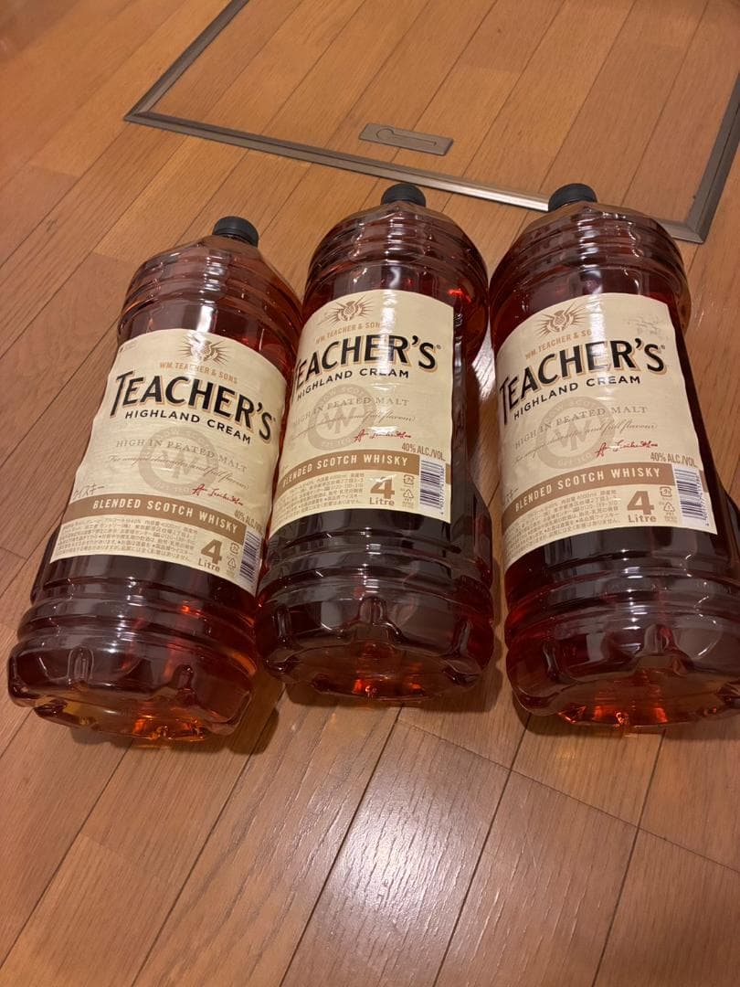 ティーチャーズ ハイランド クリーム ウイスキー 4000ml　３本