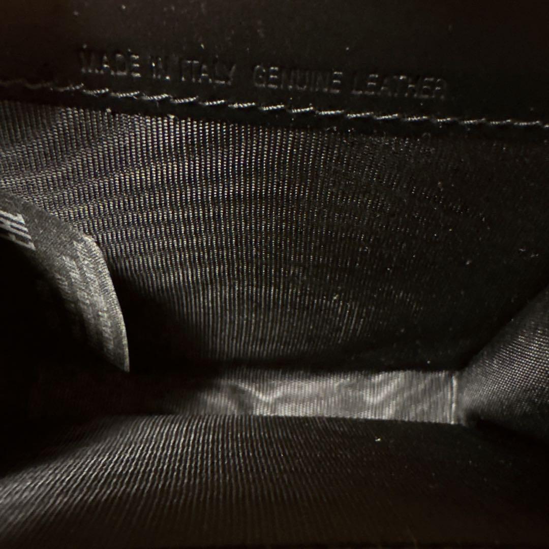 Maison Margiela 　ミニウォレット　二つ折り財布　ブラック　牛革