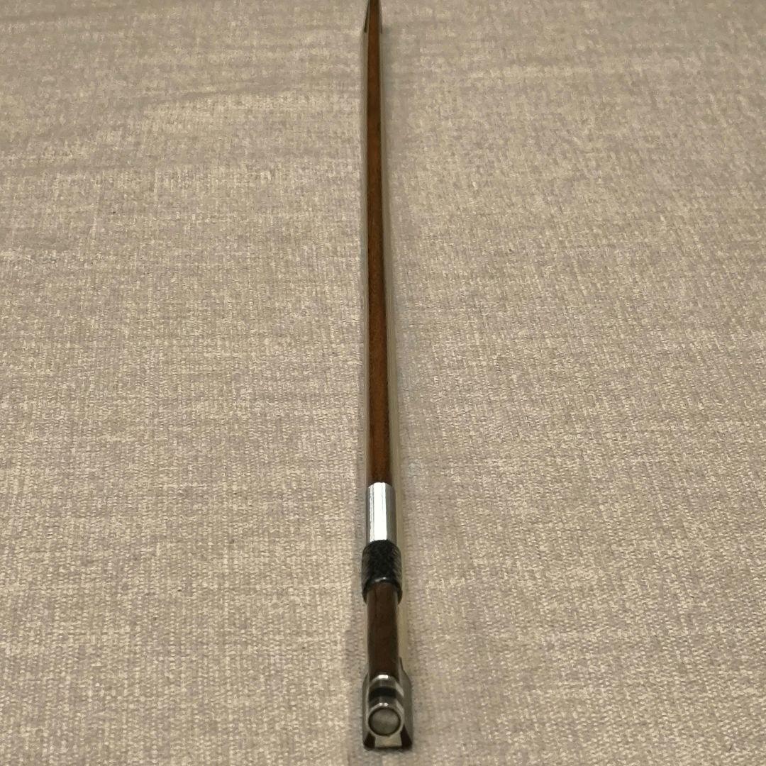 【オールド】バイオリン弓 4/4 フェルナンブーコ材 無刻印 スティック修復済