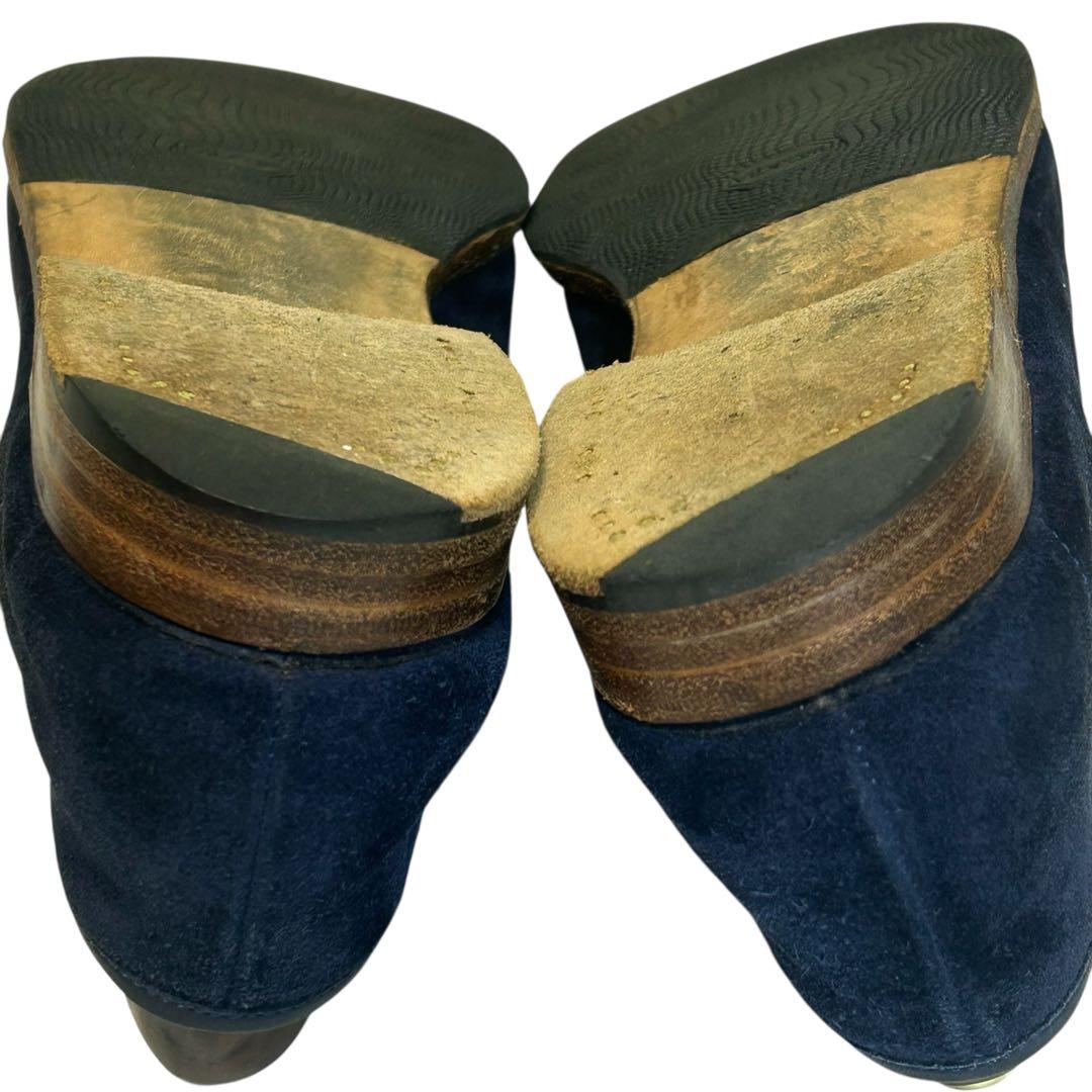 はや エドワードグリーン ピムリコ スエードスクエアローファー 26.5