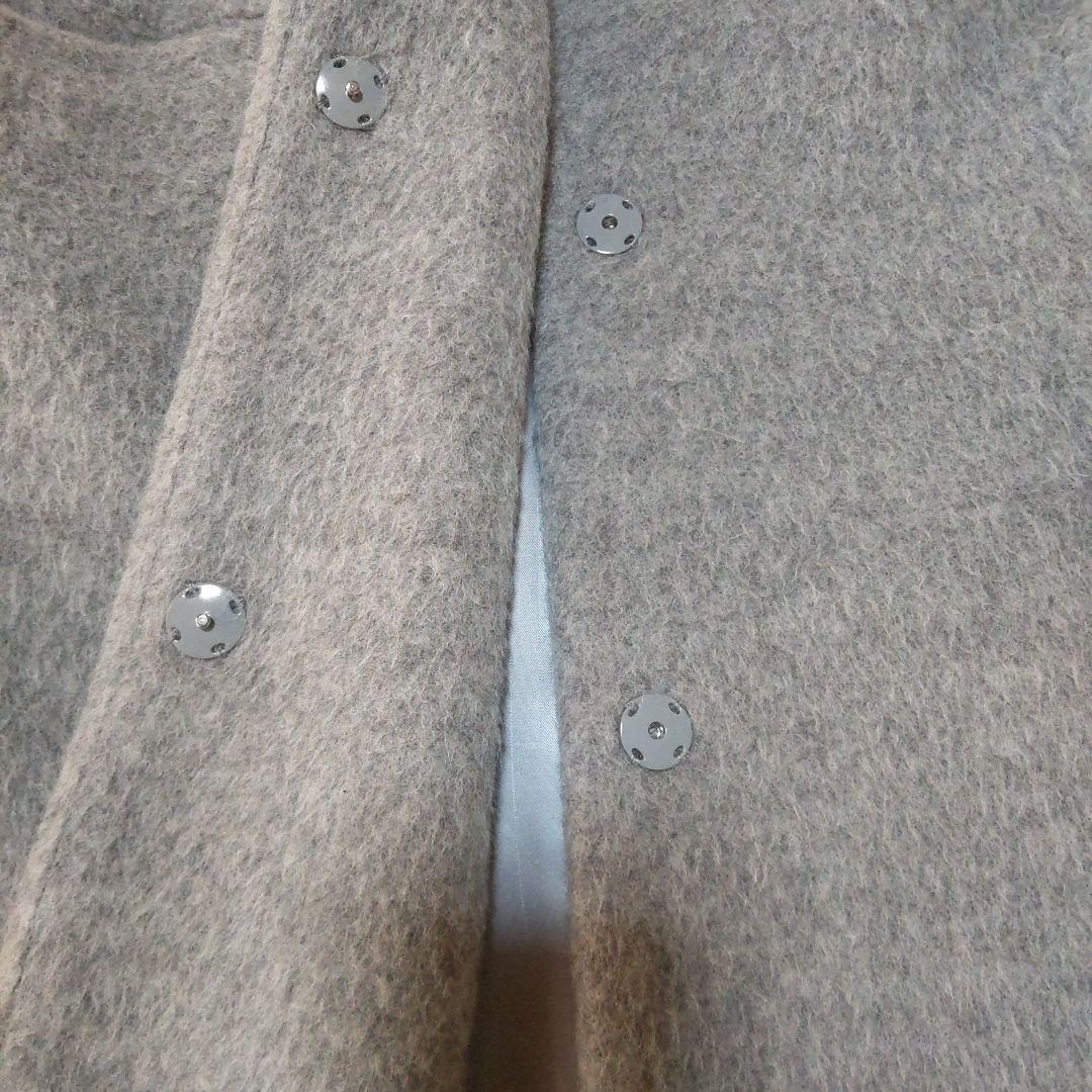 美品★トゥモローランド アルパカシャギー ノーカラーコート