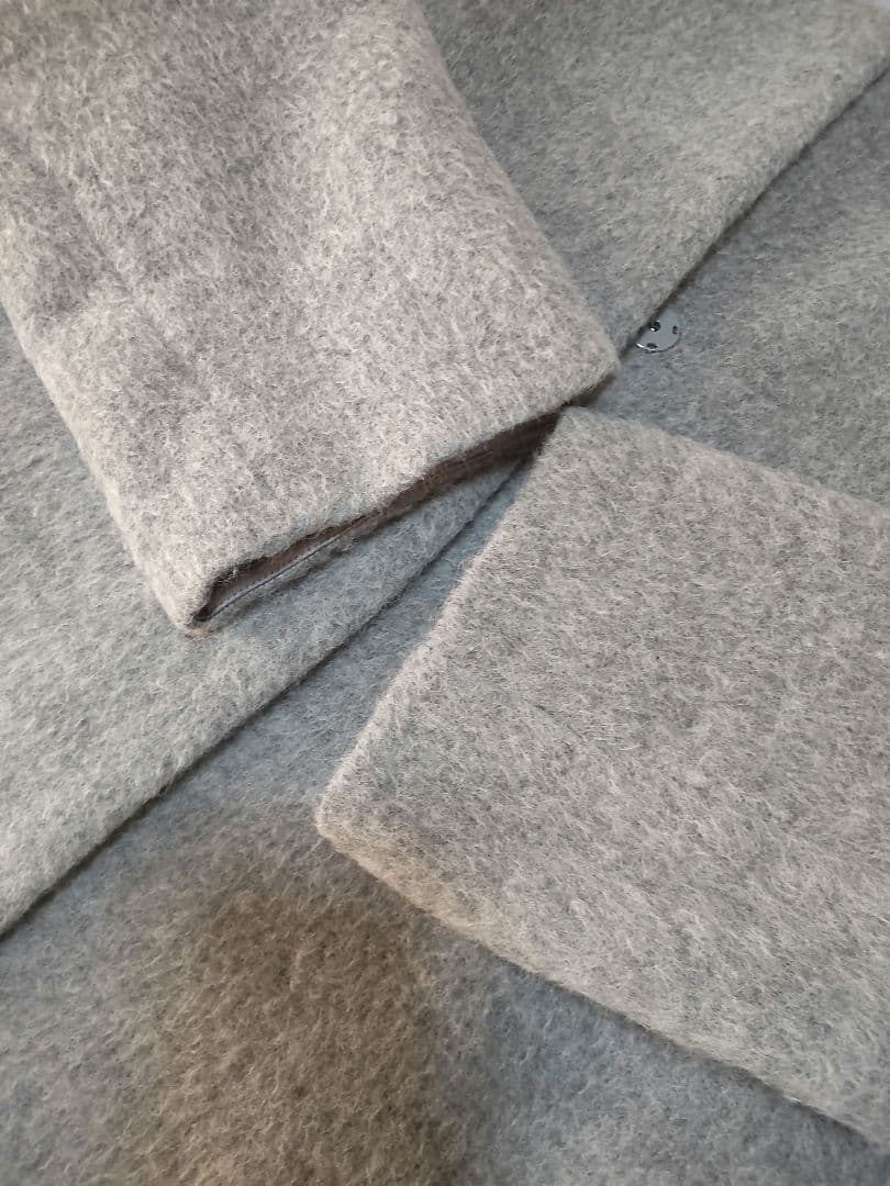 美品★トゥモローランド アルパカシャギー ノーカラーコート