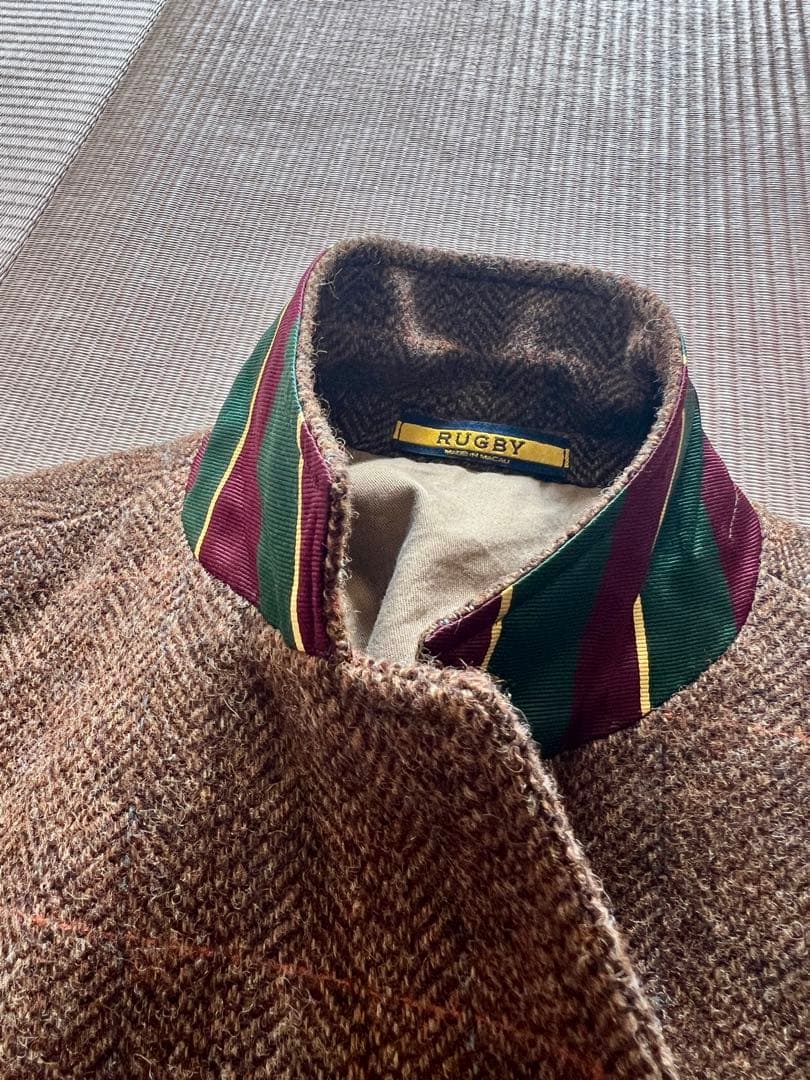 Ralph Lauren Rugby ブラウン ツイード テーラードジャケット