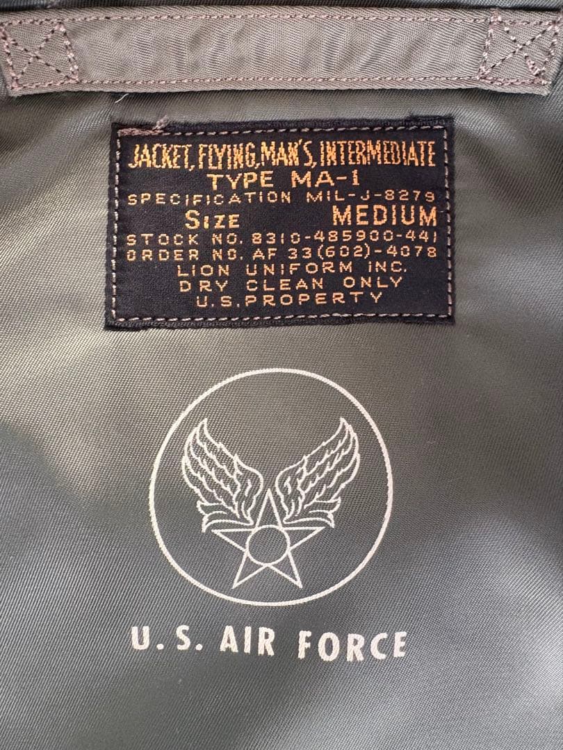 美品 Buzz Rickson's バズリクソンズ MA-1 サイズM