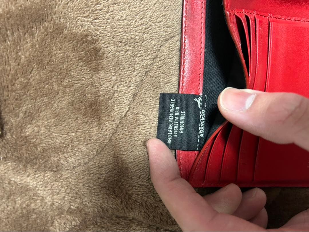 FENDI フェンディ モンスター　バグズアイ２つ折り財布　ウォレット　本革