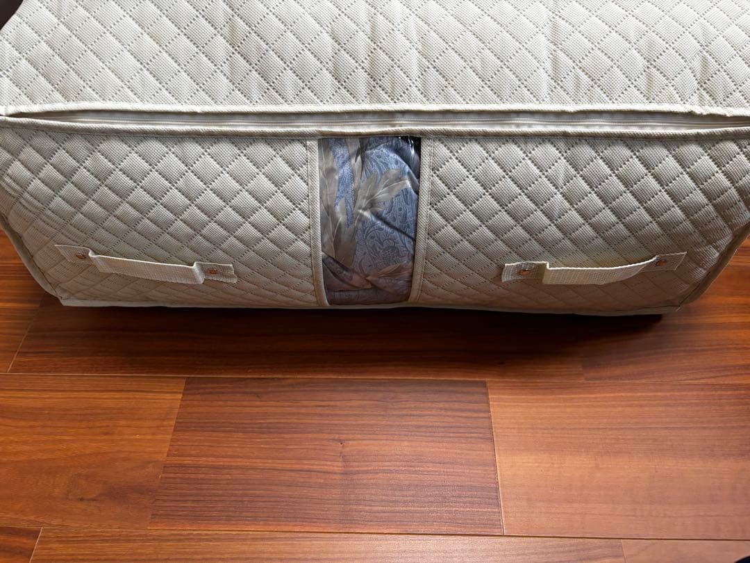 羽毛布団 掛け布団　ダブル 収納ケース付き　ホワイトマザーダック