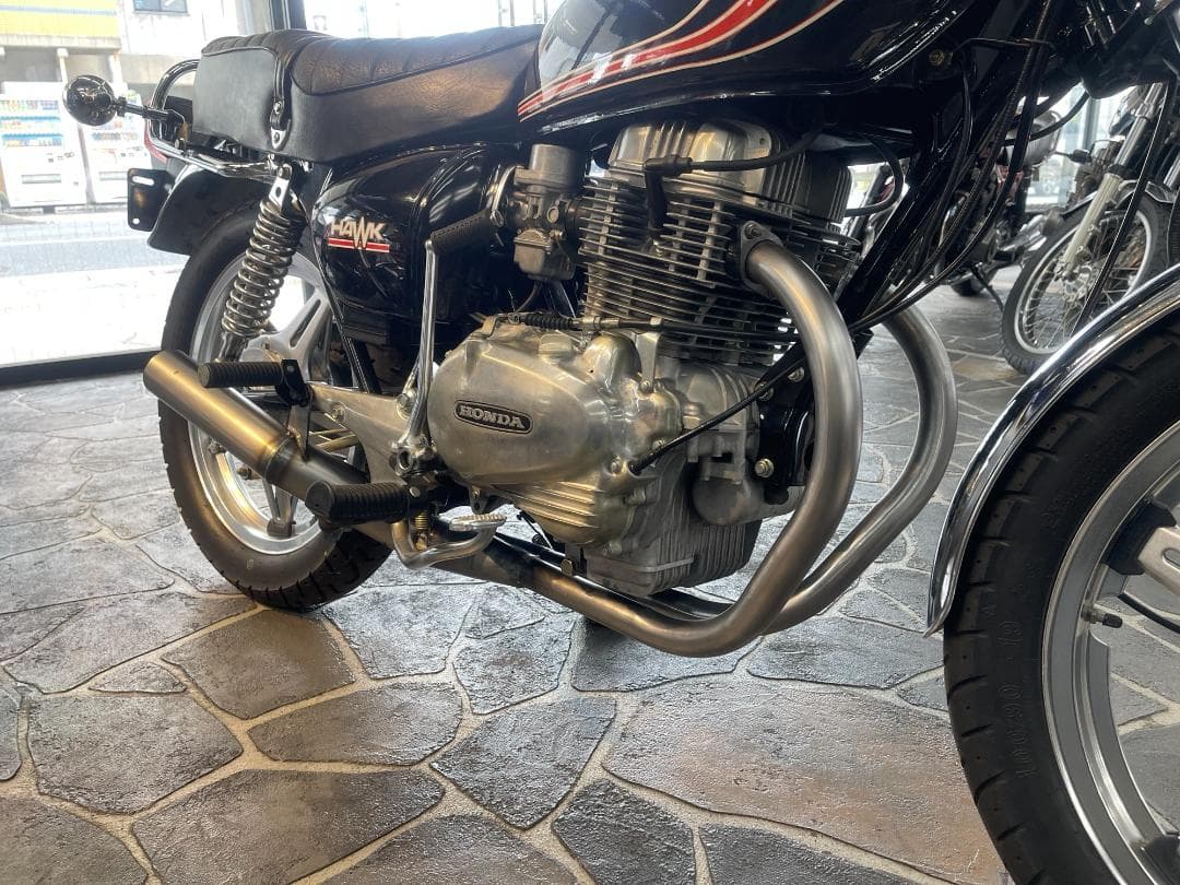 ホークⅢ ショート管 マフラー 無地　CB250N CB400N 【新品】R