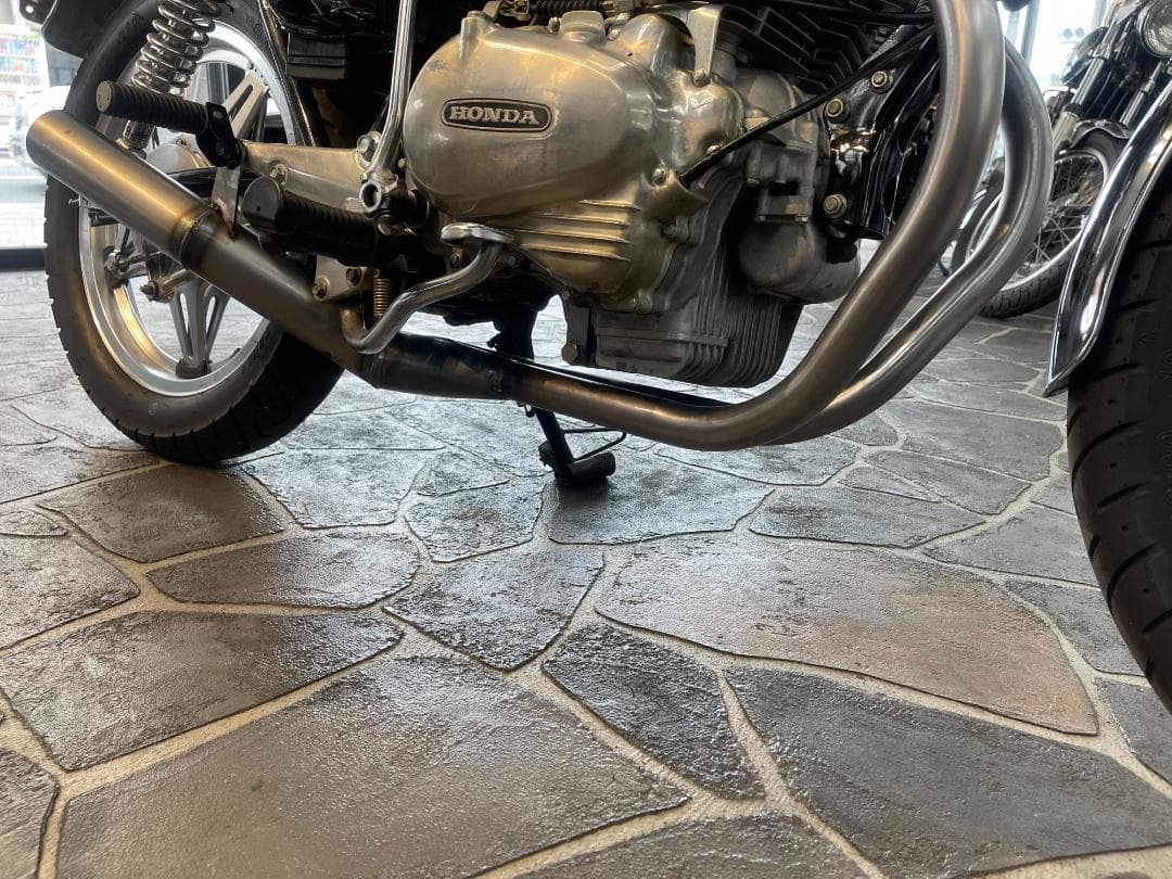 ホークⅢ ショート管 マフラー 無地　CB250N CB400N 【新品】R