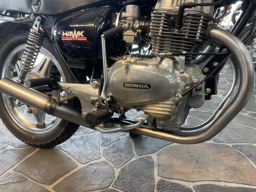 ホークⅢ ショート管 マフラー 無地　CB250N CB400N 【新品】R