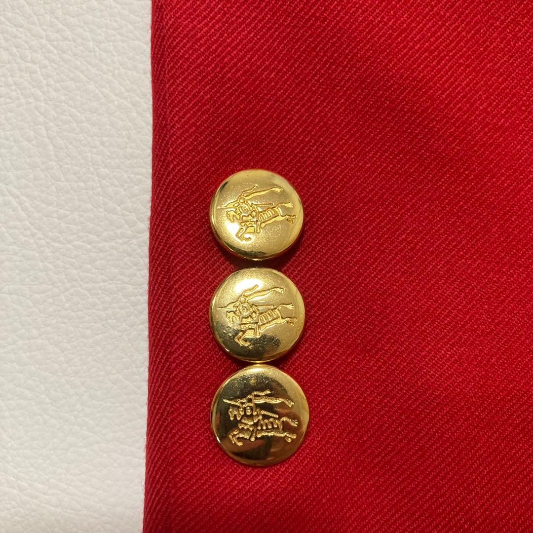 Burberrys デッドストック 新品未使用 赤ブレザー 金ボタン 英国製