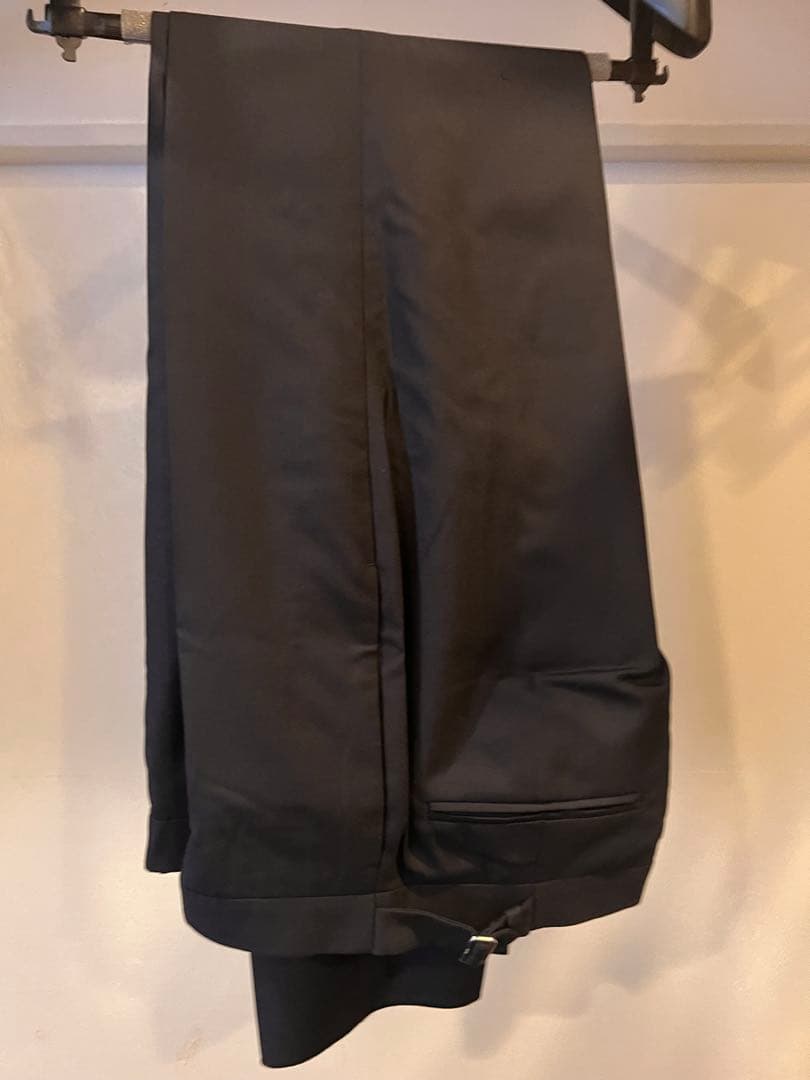 ネイビー　ダークブルー シングル スーツ 46