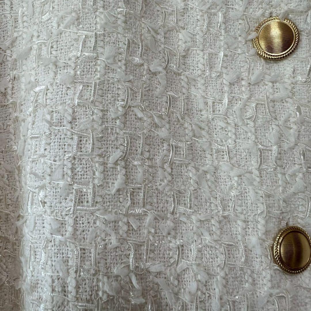 定価4.6万 NOLLEY'S 24SS フラッグリボンツイードジャケット 36