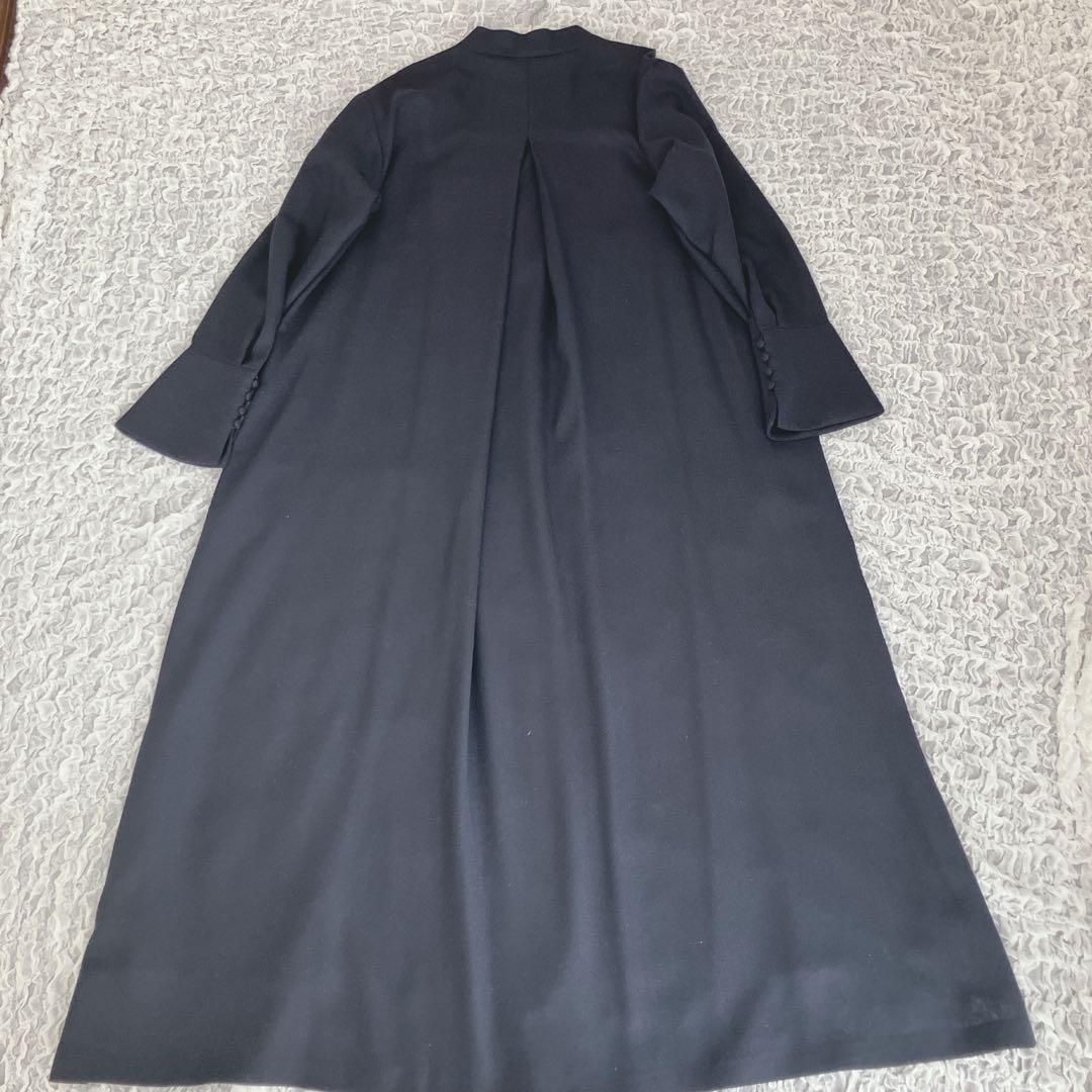 美品ADOREアドーア　ヨーク切り替えワンピース　ネイビー　フォーマル　38