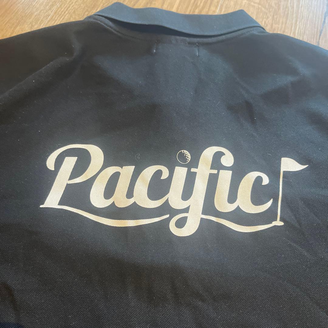 【最終値下げ】ゴルフの季節到来！初期　パシフィックゴルフクラブ　黒のポロシャツ