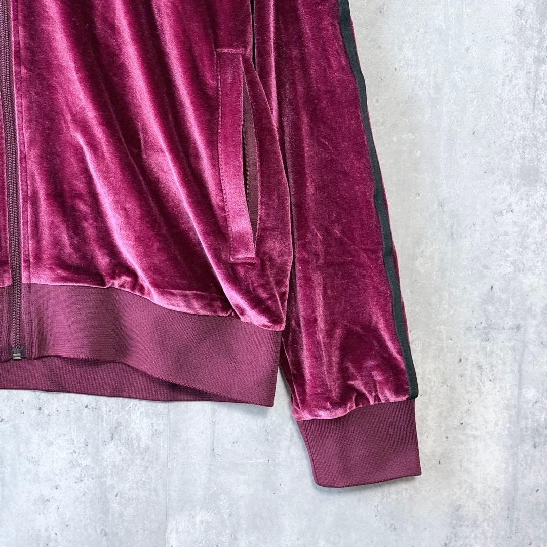 NERDY ノルディ ベロア トラックジャケット セットアップ ボルドー L