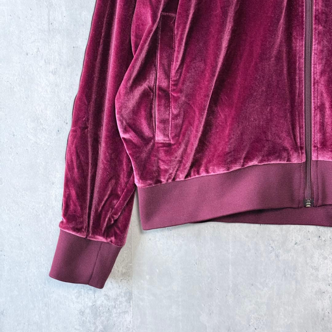 NERDY ノルディ ベロア トラックジャケット セットアップ ボルドー L
