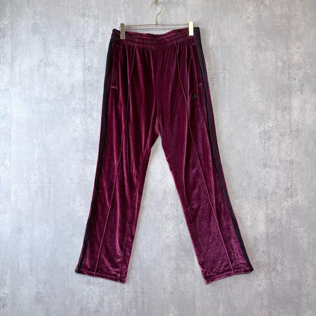 NERDY ノルディ ベロア トラックジャケット セットアップ ボルドー L