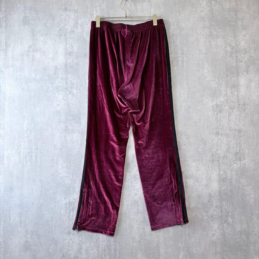 NERDY ノルディ ベロア トラックジャケット セットアップ ボルドー L