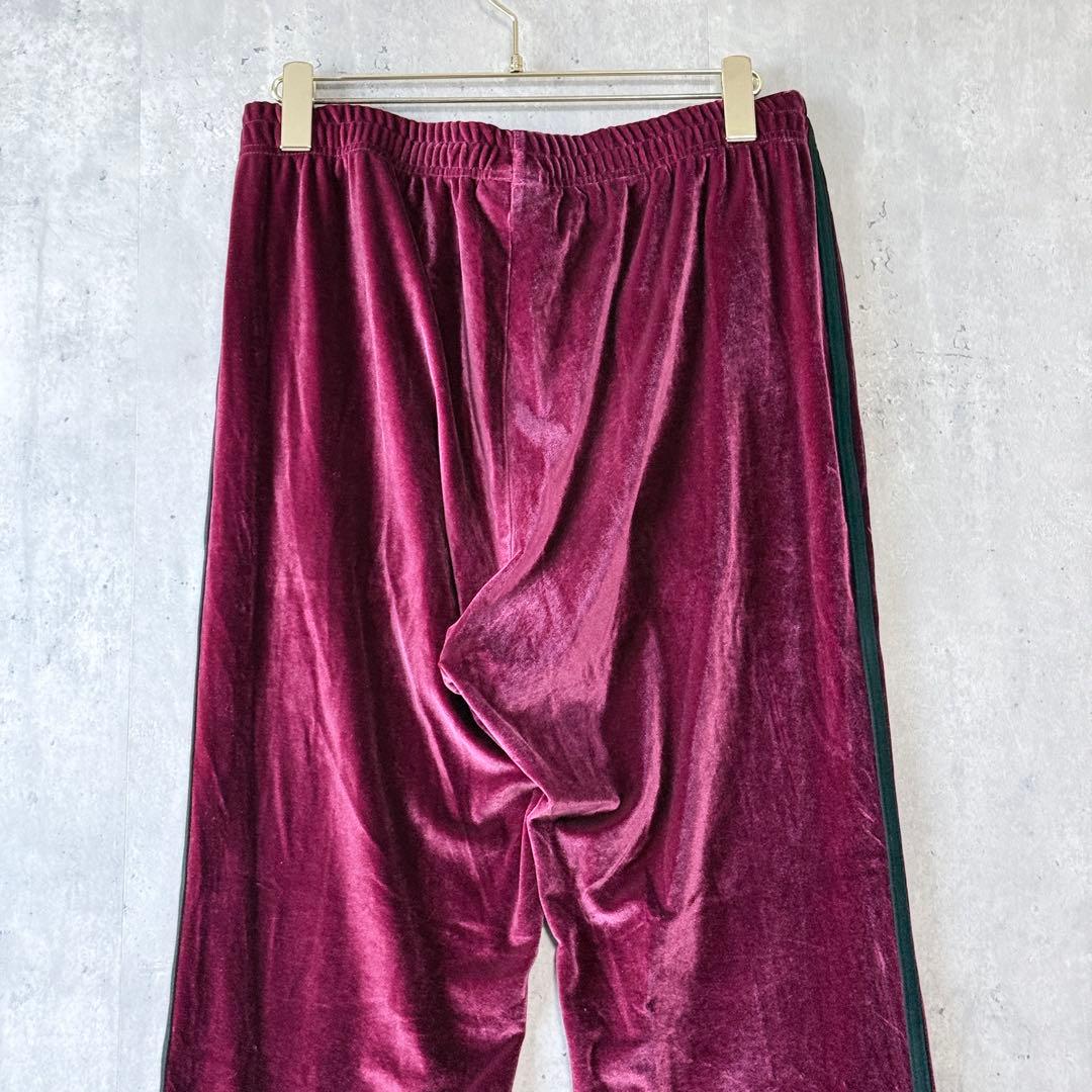 NERDY ノルディ ベロア トラックジャケット セットアップ ボルドー L