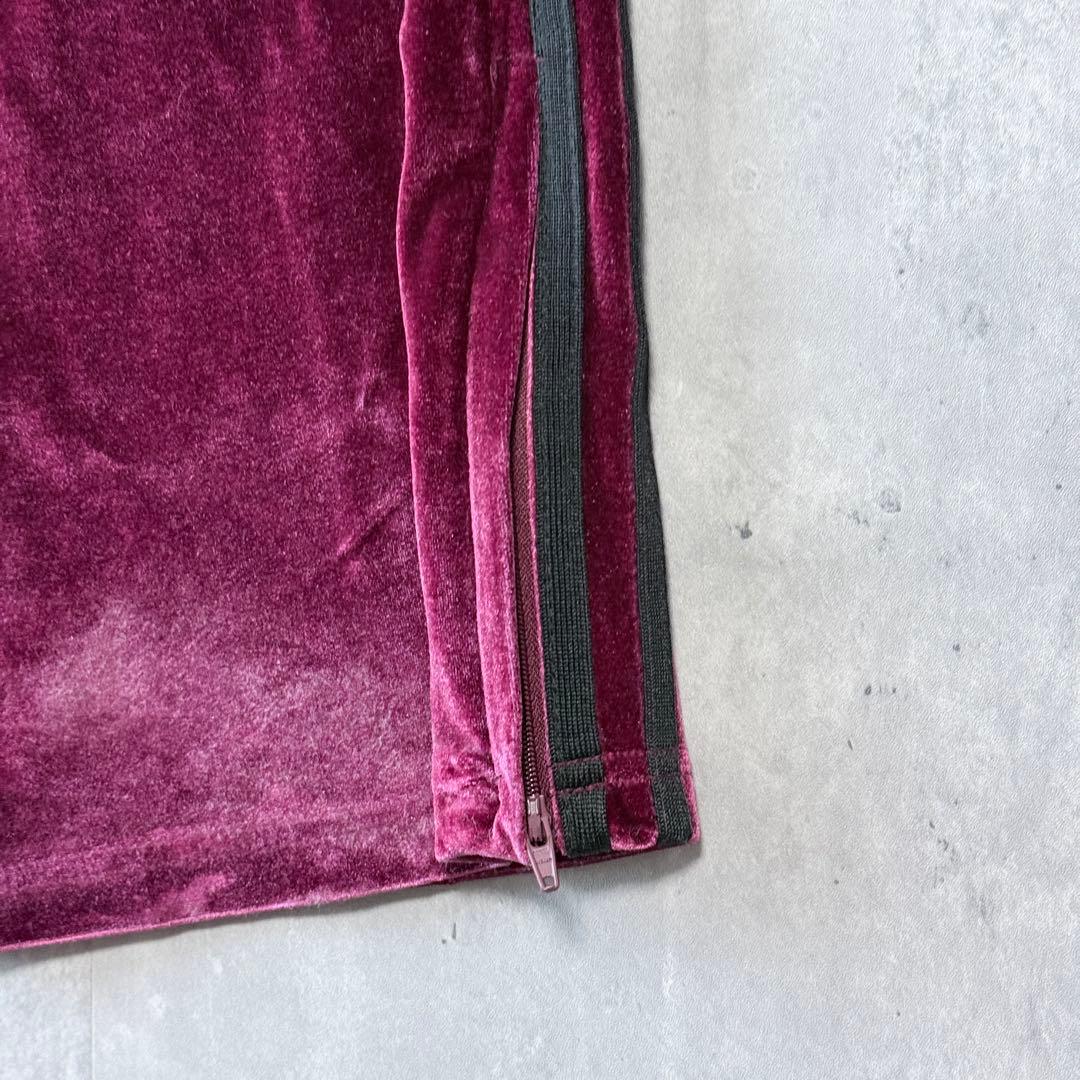 NERDY ノルディ ベロア トラックジャケット セットアップ ボルドー L