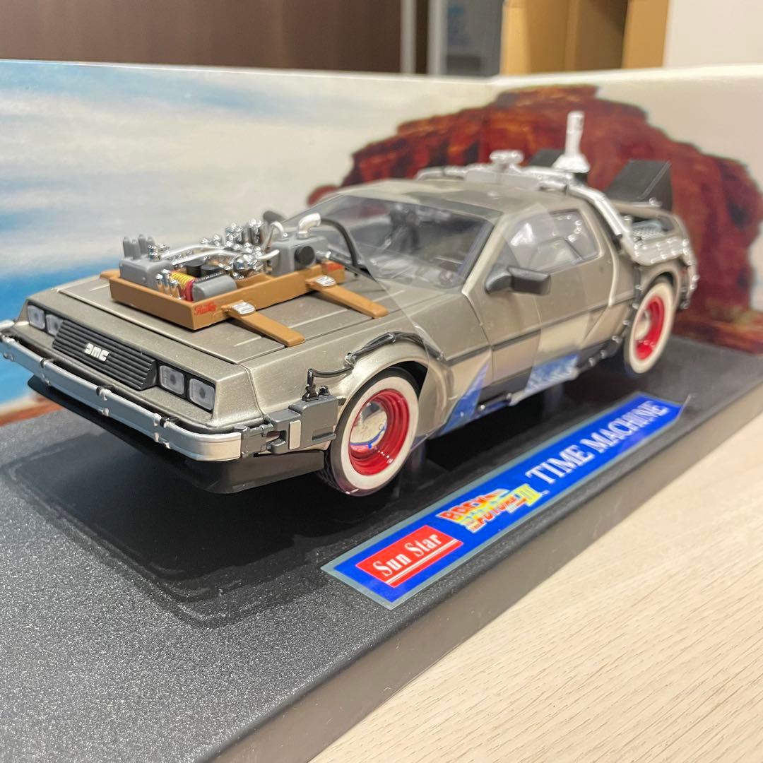 【希少品】サンスター 1/18 デロリアン バックトゥザフューチャー PART3