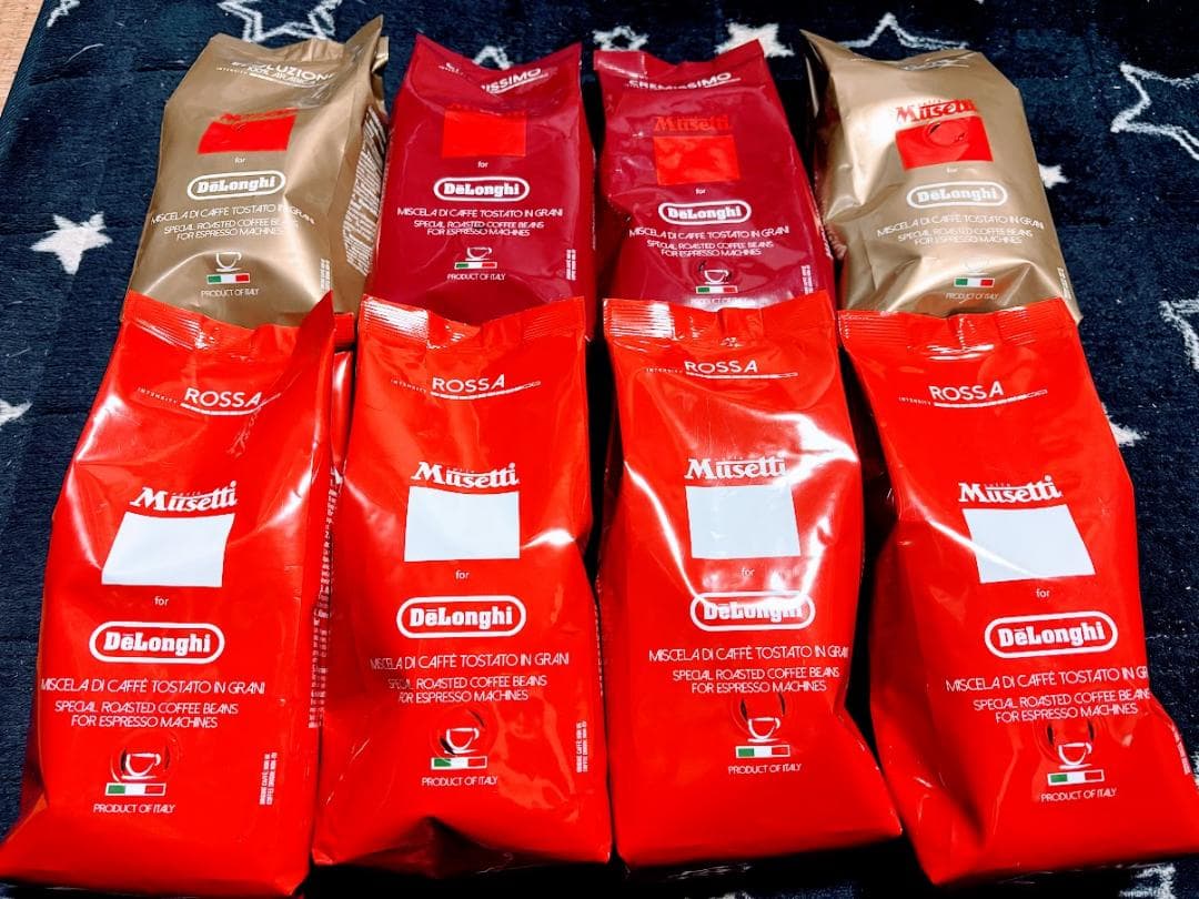 未開封 デロンギ コーヒー豆 ロッサ MB250-RO EV CR 8袋セット