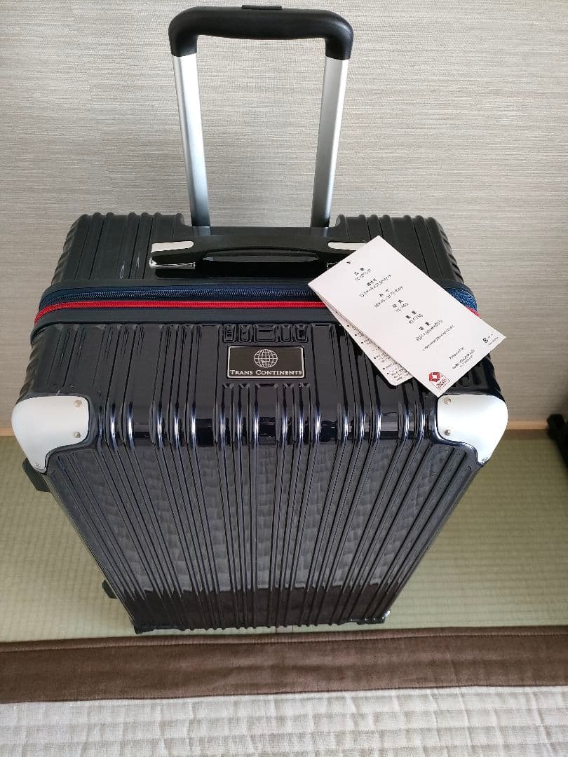 TRANS CONTINENTS 中型キャリーケース ダークブルー