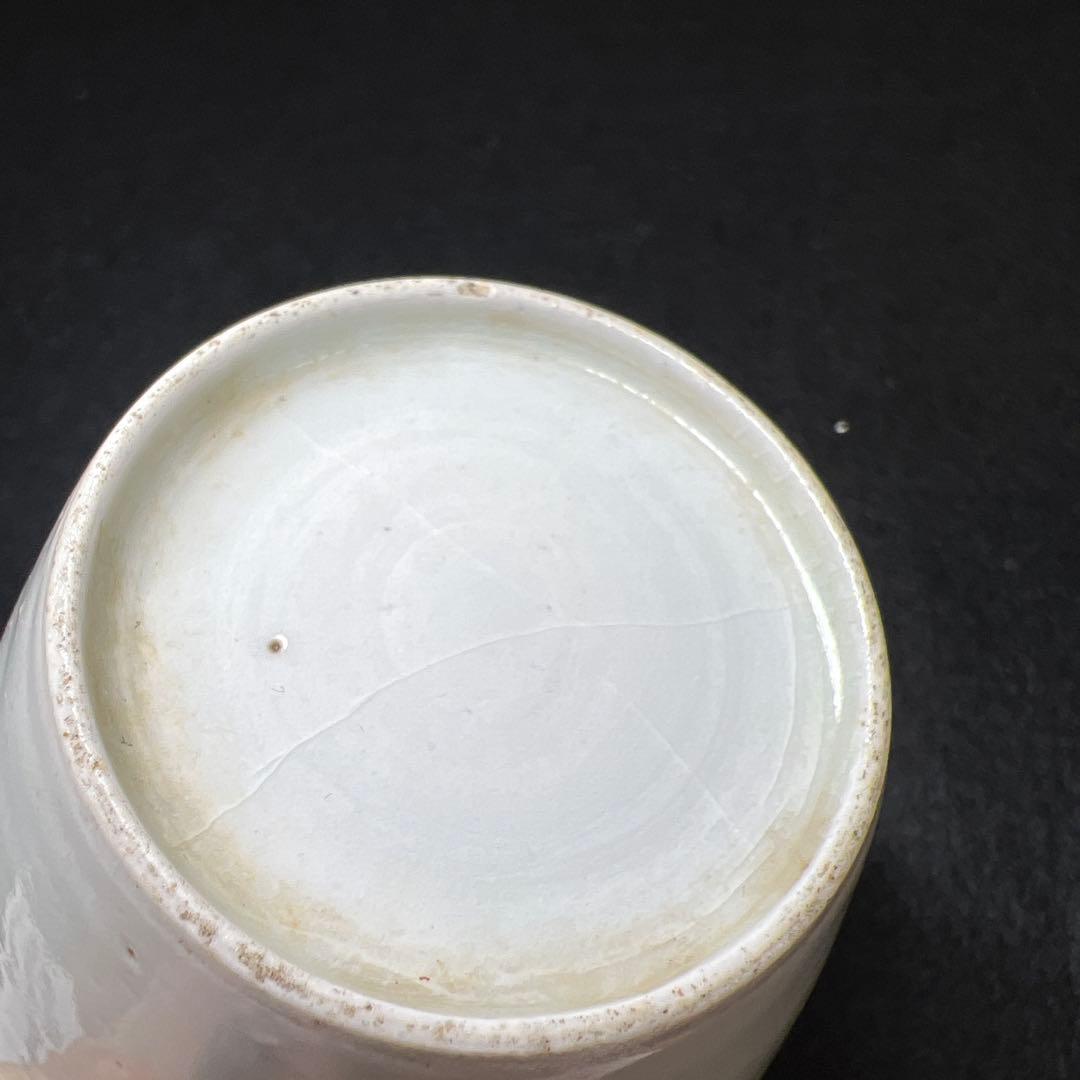 江戸中期　古伊万里白磁そば猪口7客　口径約7.5㎝　東Y8-0116☆2F