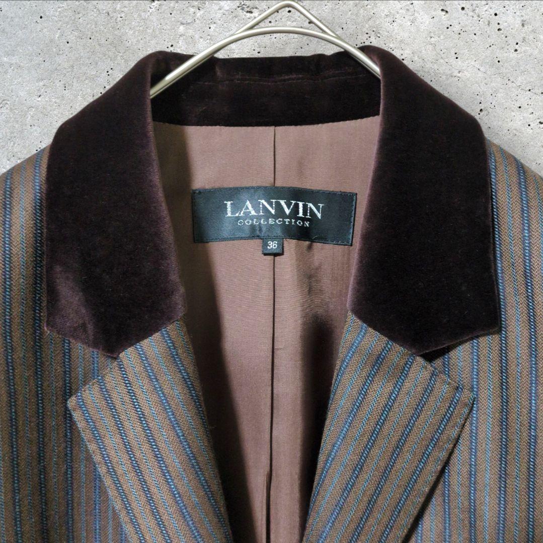 LANVIN COLLECTION セットアップ シルク混 ジャケット+スカート