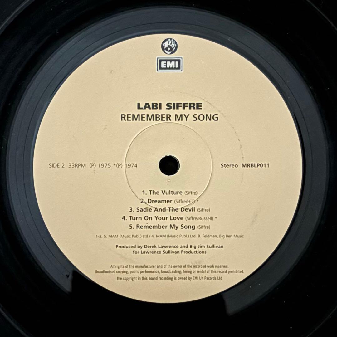 【Remember My Song / Labi Siffre】LP