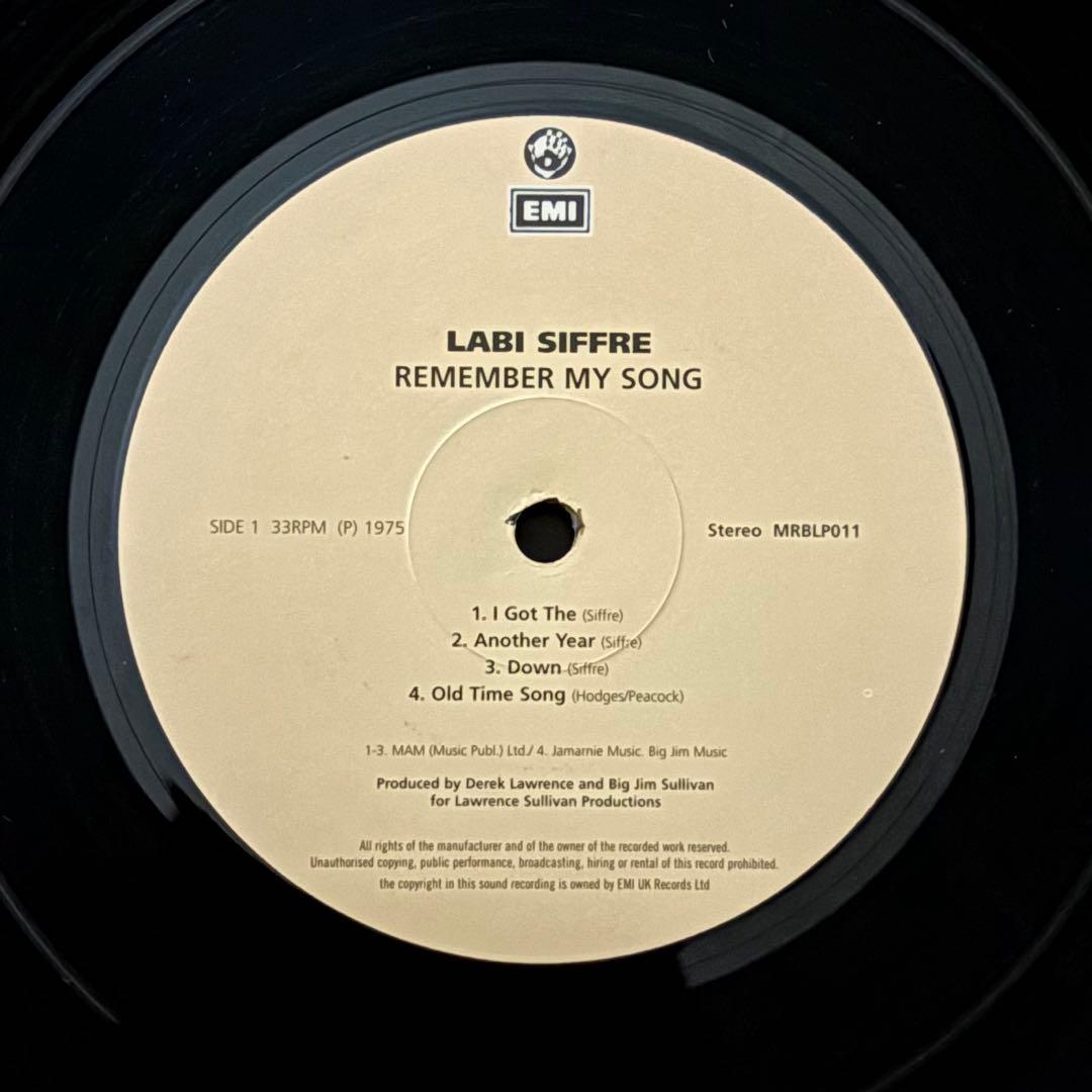 【Remember My Song / Labi Siffre】LP