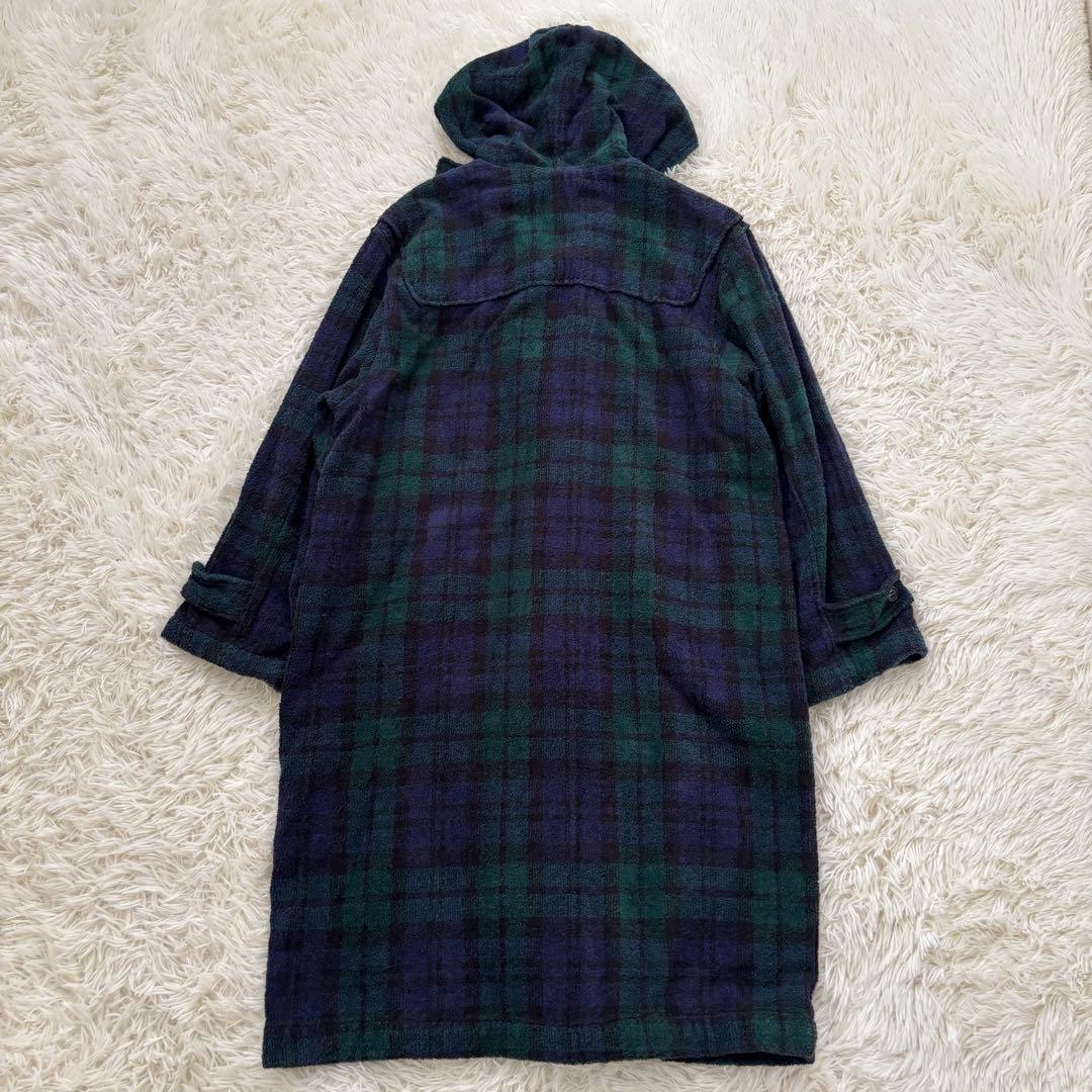 ラルフローレン ロングダッフルコート　タータンチェック メンズM